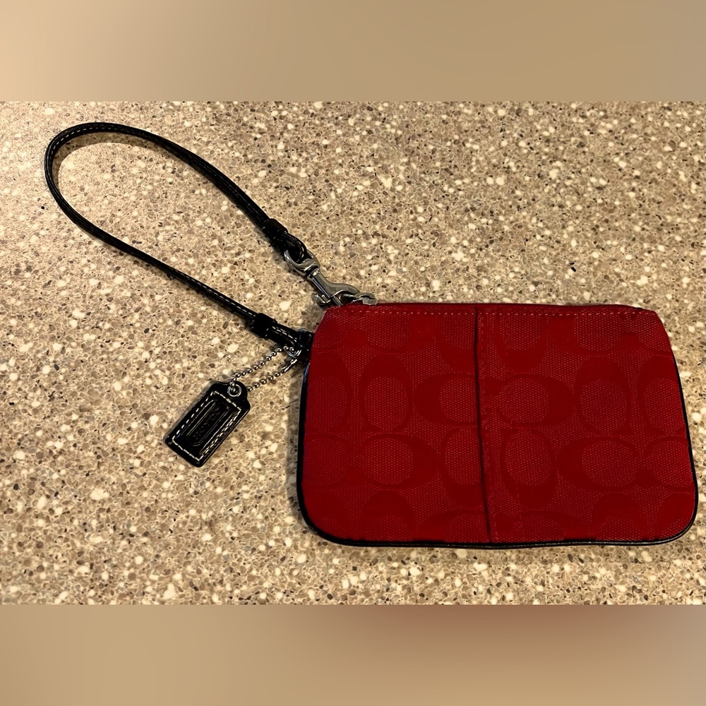 Coach Signature wristlet